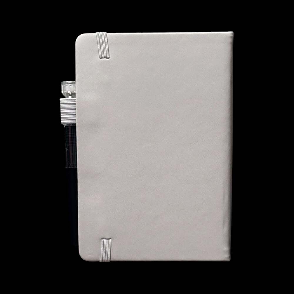 Light Gray Tree of Life Embossed Small Hardcover Lined Journal with Pen - Picture 6 of 6